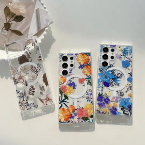Samsung Galaxy S24 Ultra Vivid Floral Magsafe Case