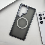 Samsung Galaxy S25 Ultra Aluminium Alloy Smoke Magsafe Bumper Case