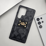 Samsung Galaxy S24 Ultra Luxury CC Leather Cardholder Case