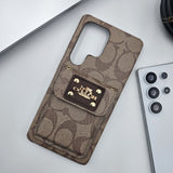 Samsung Galaxy S24 Ultra Luxury CC Leather Cardholder Case