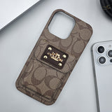 iPhone Luxury CC Leather Cardholder Case