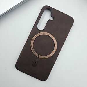 Samsung Galaxy S25 Leather Magnetic Magsafe Case