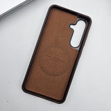 Samsung Galaxy S25 Leather Magnetic Magsafe Case