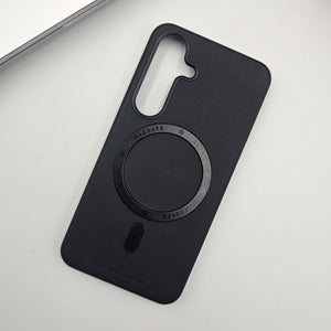 Samsung Galaxy S25 Leather Magnetic Magsafe Case