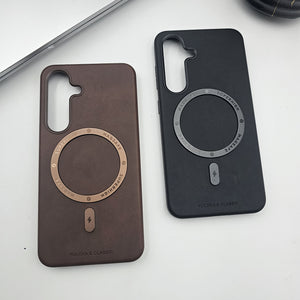 Samsung Galaxy S25 Leather Magnetic Magsafe Case