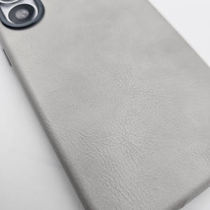 Samsung Galaxy S25 Ultra PU Leather Case Metal Bump Inside Velvet