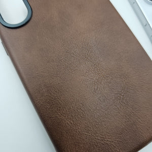 Samsung Galaxy S25 Ultra PU Leather Case Metal Bump Inside Velvet
