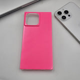 iPhone Fluorescent Square Shape Design Neon Color Solid Case