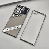 Samsung Galaxy Z Fold 6 Plating Leather Case Front Screen Protector