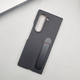 Samsung Galaxy Z Fold 6 Vegan Pebble Leather Case Inside Microfiber