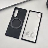 Samsung Galaxy Z Fold 6 Matte Finish Magnetic Magsafe Rotating Ringstand Case