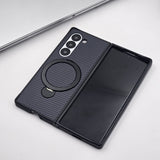 Samsung Galaxy Z Fold 6 Carbon Fibre With Magnetic Magsafe Ring Stand Case