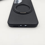 Samsung Galaxy S25 Carbon Fibre With Magnetic Magsafe Ring Stand Case