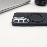 Samsung Galaxy S25 Carbon Fibre With Magnetic Magsafe Ring Stand Case