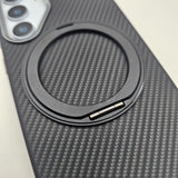 Samsung Galaxy S25 Carbon Fibre With Magnetic Magsafe Ring Stand Case