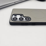 Samsung Galaxy S24 Ultra Smooth Feel Leather Magnetic Magsafe Case