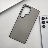 Samsung Galaxy S24 Ultra Smooth Feel Leather Magnetic Magsafe Case