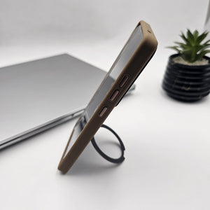 Samsung Galaxy S25 Smokey Metal Magsafe Ring Stand Case
