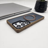 Samsung Galaxy S24 Ultra Smokey Metal Magsafe Ring Stand Case