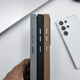 Samsung Galaxy S25 Smokey Metal Magsafe Ring Stand Case