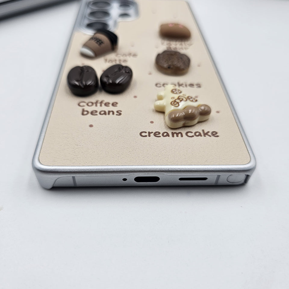 Samsung Galaxy S25 Ultra 3D Coffee Bear Case
