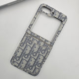 Embroidered Designer Fabric CD Case for Samsung Galaxy Z Flip 6 | Sophisticated Slim Cover