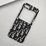 Embroidered Designer Fabric CD Case for Samsung Galaxy Z Flip 6 | Sophisticated Slim Cover