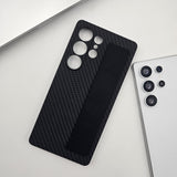 Samsung Galaxy S23 Ultra Carbon Fibre Wristband Camera Protection Case