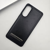 Samsung Galaxy S25 Edge PU Leather Metal Kickstand Case