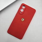 Samsung Galaxy S25 Edge FR Sports Car Logo Liquid Silicone Case Cover