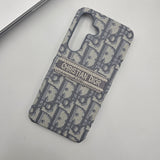 Embroidered Designer Fabric CD Case for Samsung Galaxy S24 | Sophisticated Slim Cover