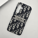 Embroidered Designer Fabric CD Case for Samsung Galaxy S24 | Sophisticated Slim Cover
