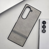Samsung Galaxy Z Fold 6 PU Leather Stripe Texture Case