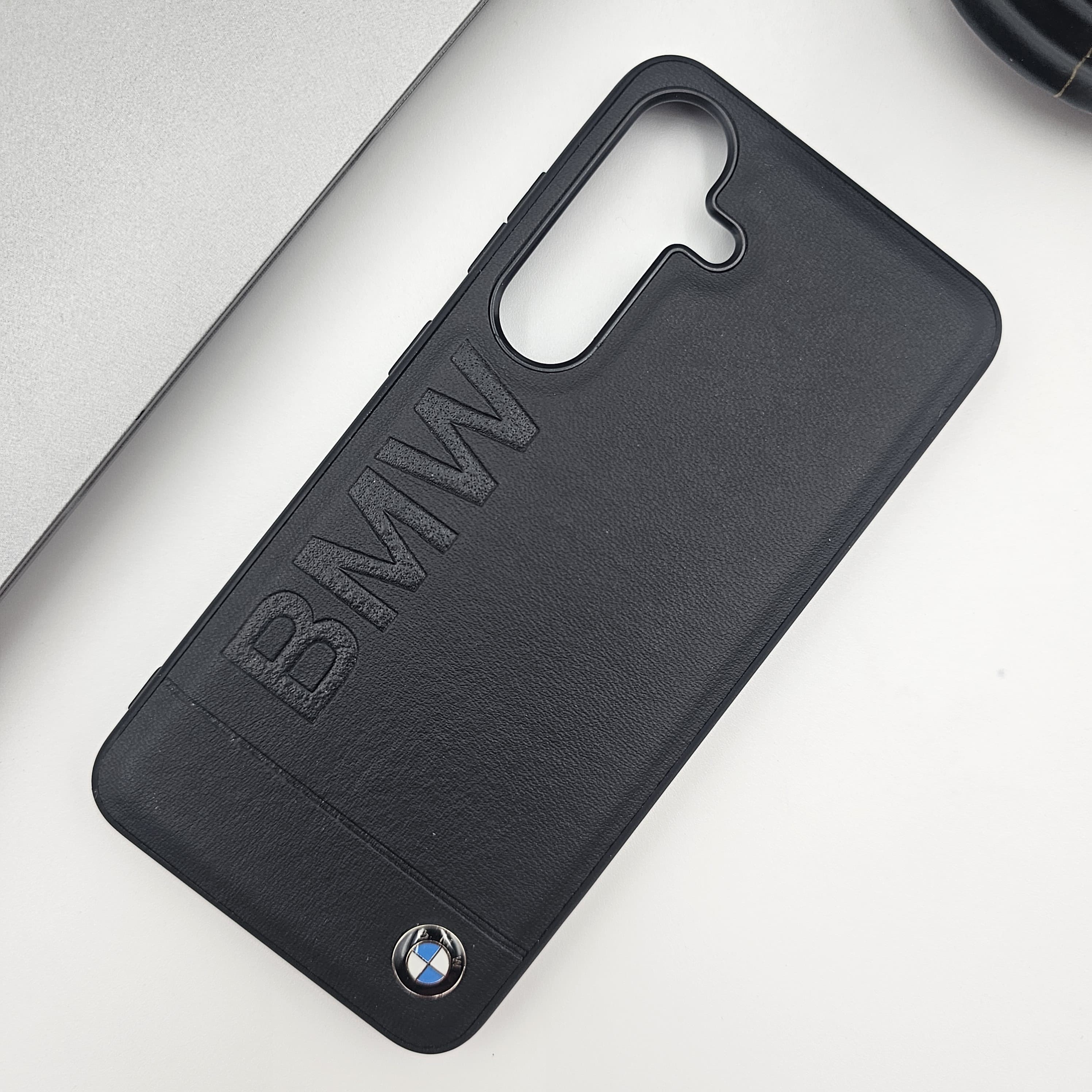 Samsung Galaxy S24 Sports Car Brand Embossed Name Case