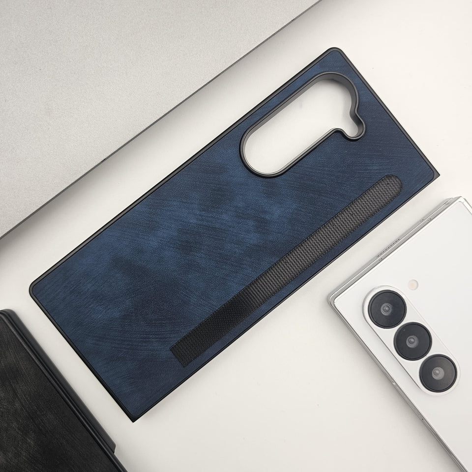 Samsung Galaxy Z Fold 5 Texture Leather Case Minimalistic Design