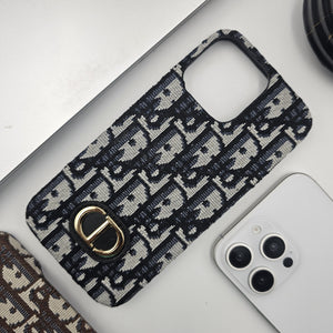 iPhone 15 Series CD Embroidery Luxury Phone Case