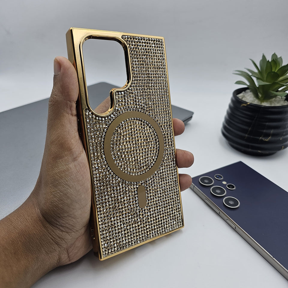 Samsung Galaxy S25 Ultra Diamond Glitter Shimmer Case With Magsafe