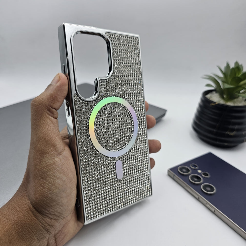 Samsung Galaxy S25 Ultra Diamond Glitter Shimmer Case With Magsafe