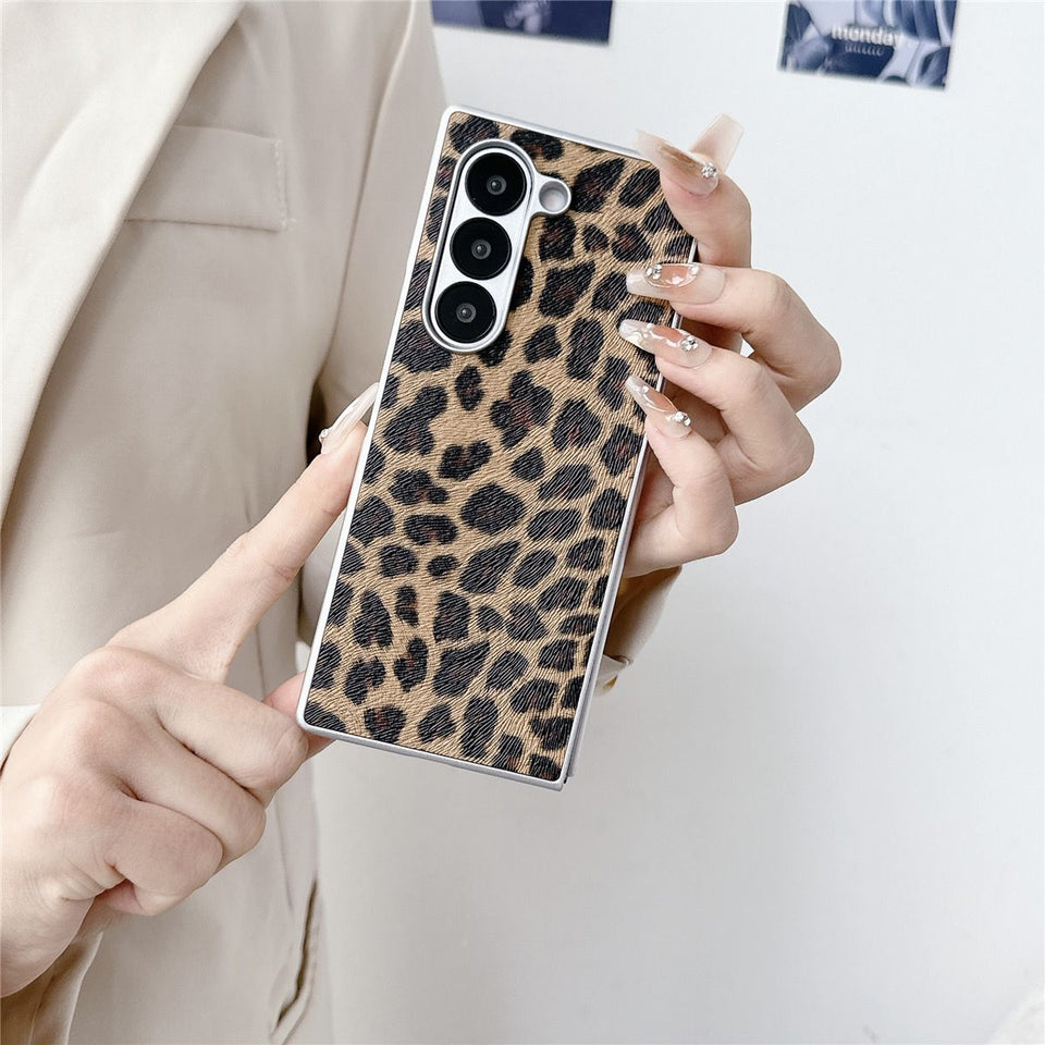 Samsung Galaxy Z Fold 5 Leopard Print Design Case