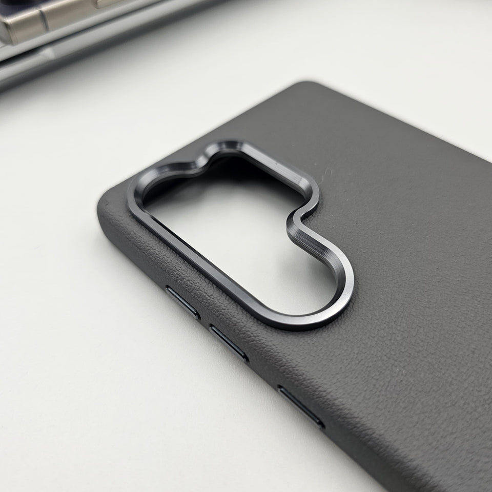 Samsung Galaxy S24 Ultra Hidden Magsafe Leather Case Support Wireless Charging