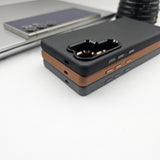 Samsung Galaxy S24 Ultra Hidden Magsafe Leather Case Support Wireless Charging
