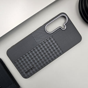 Samsung Galaxy S24 Carbon Fibre Pattern Slim Case
