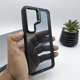 Samsung Galaxy S25 Plus Smokey Finish Transparent Metal Camera Bump Case
