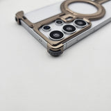 Samsung Galaxy S24 Ultra Metal Magsafe Case Magnetic Ring Kickstand Holder