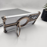 Samsung Galaxy S24 Ultra Metal Magsafe Case Magnetic Ring Kickstand Holder