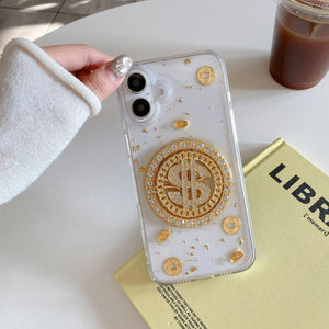 iPhone Premium Dollar Rotating Bracelet Wristband Pearl Case
