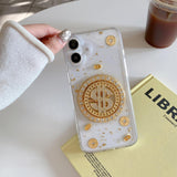 iPhone Premium Dollar Rotating Bracelet Wristband Pearl Case