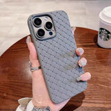 iPhone Luxury Weave Pattern Ultra Thin Light Weight Matte Case