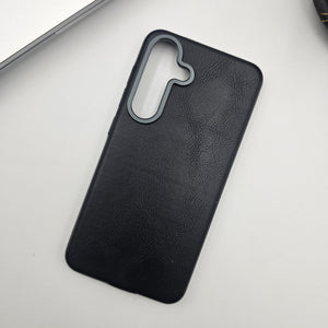 Samsung Galaxy S25 Metal Bump Leather Case