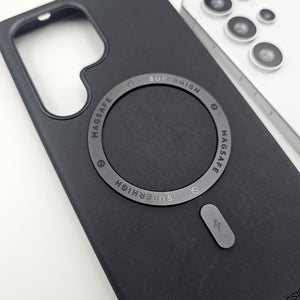 Samsung Galaxy S24 Ultra PU Leather Magnetic Magsafe Case